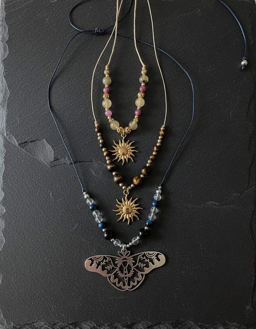 Edelstein Boho Ketten